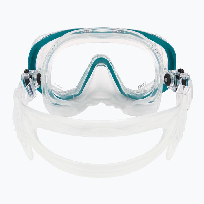 TUSA Tri-Quest FD maschera subacquea bianca/turchese 4
