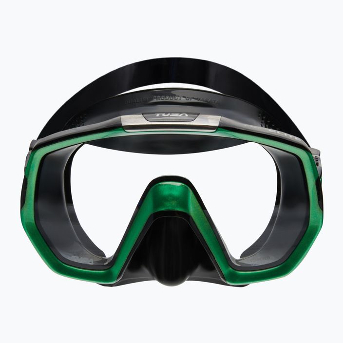 TUSA Freedom Elite maschera subacquea nera/verde 2