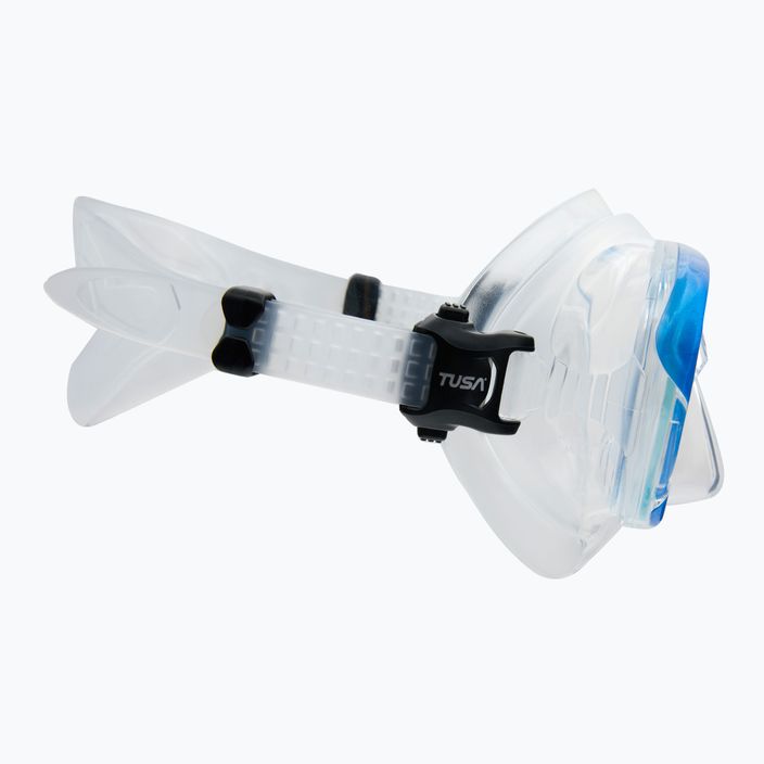 Maschera subacquea TUSA Intega bianco/blu 3