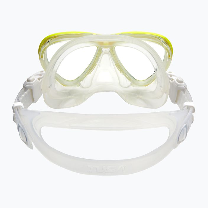Maschera subacquea TUSA Intega bianco/giallo 5