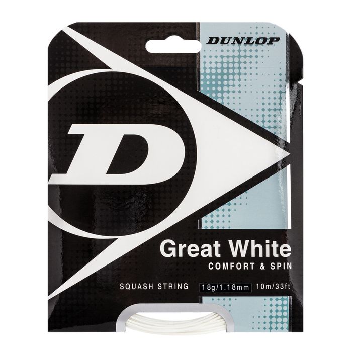 Dunlop Bio Great sq. 10 m corda da squash bianca 624700 2