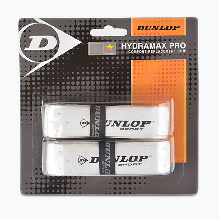 Dunlop Hydramax Pro fasce per racchette da squash 2 pezzi bianco 613251