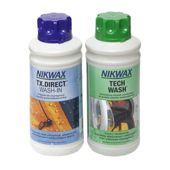 Nikwax Tech Wash + TX-Direct 2 x 1000 ml Kit per l'impermeabilizzazione degli indumenti 2