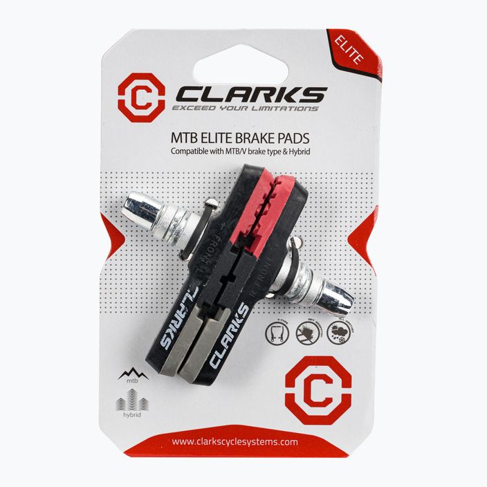 Clarks CPS301 Pastiglie freno MTB rosso/nero/grigio