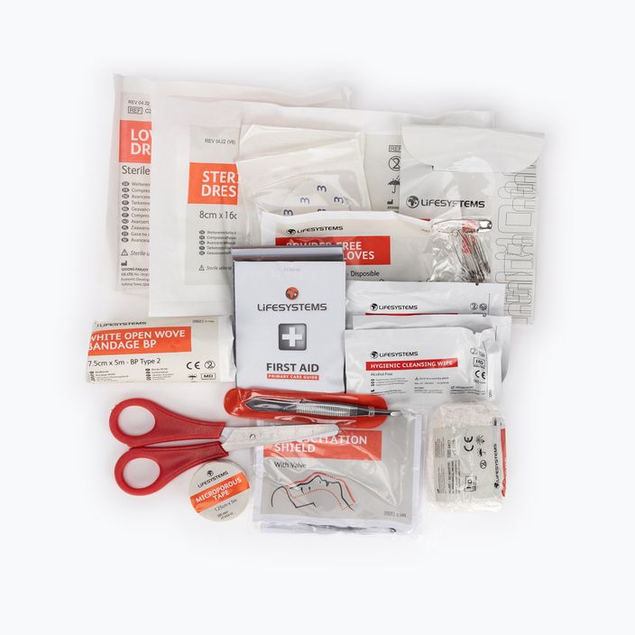 Mini kit di pronto soccorso da viaggio impermeabile Lifesystems rosso 3
