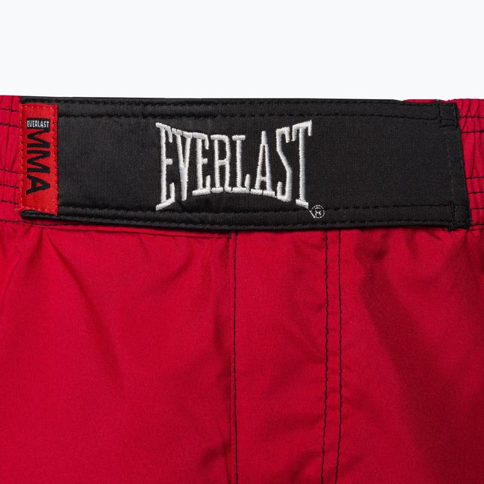 Pantaloncini da allenamento Everlast MMA da uomo, rosso 4