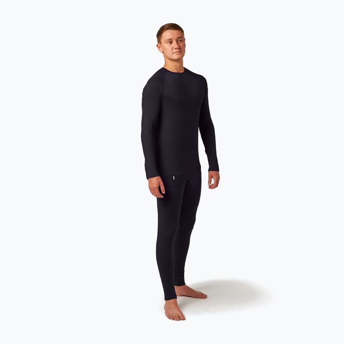 Surfanic Bodyfit Crewneck termico da uomo a maniche lunghe nero 2