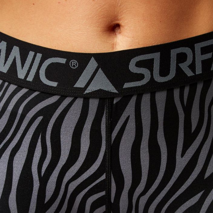 Pantaloni termici da donna Surfanic Cozy Limited Edition Long John nero zebra 3