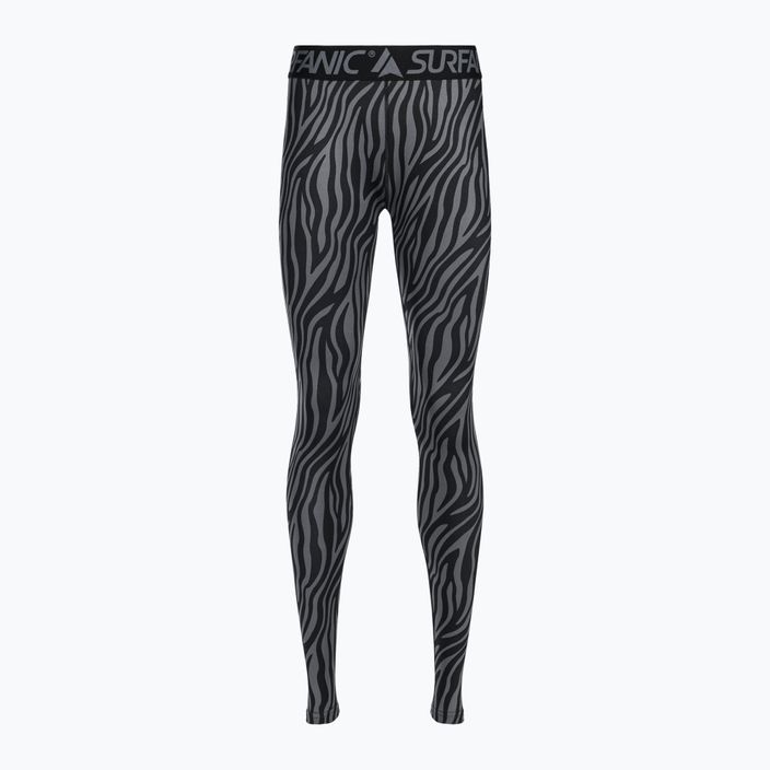 Pantaloni termici da donna Surfanic Cozy Limited Edition Long John nero zebra 5