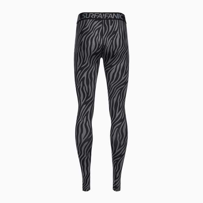 Pantaloni termici da donna Surfanic Cozy Limited Edition Long John nero zebra 6