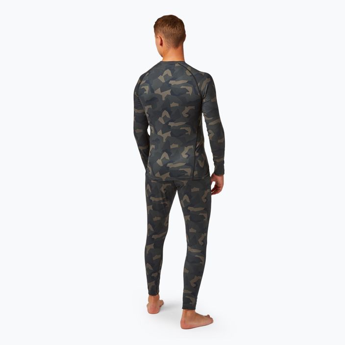 Surfanic Bodyfit Limited Edition Crew Neck Uomo manica lunga termica geo camo forestale 3