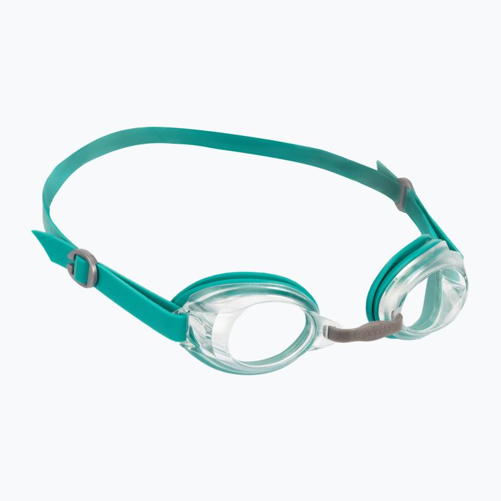 Occhialini da nuoto Speedo Jet V2 color giada/argento/chiaro