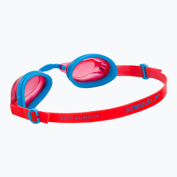 Occhialini da nuoto Speedo Jet V2 per bambini C106 turchese/rosso lava 5