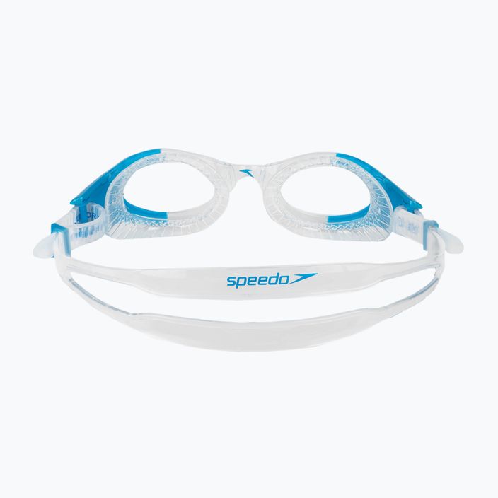 Occhialini da nuoto Speedo Futura Biofuse Flexiseal trasparenti/bianchi/chiari per bambini 5