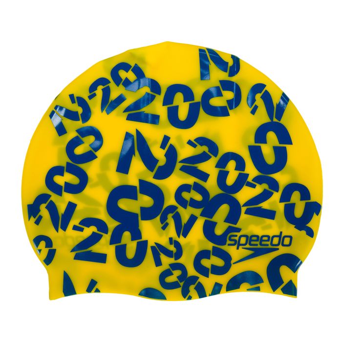 Cuffia Speedo Logo Placement per bambini giallo/blu 2