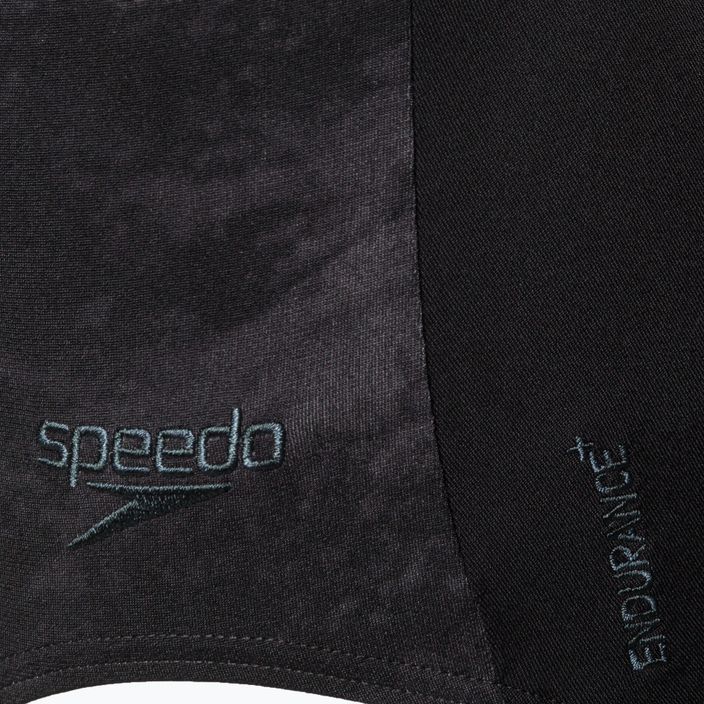Costume intero Speedo Boomstar Placement Flyback da donna nero/grigio 8