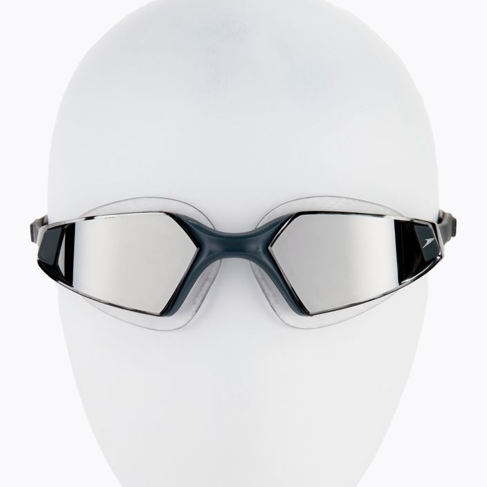 Occhiali da nuoto Speedo Aquapulse Pro Mirror oxid grigio/argento/cromo