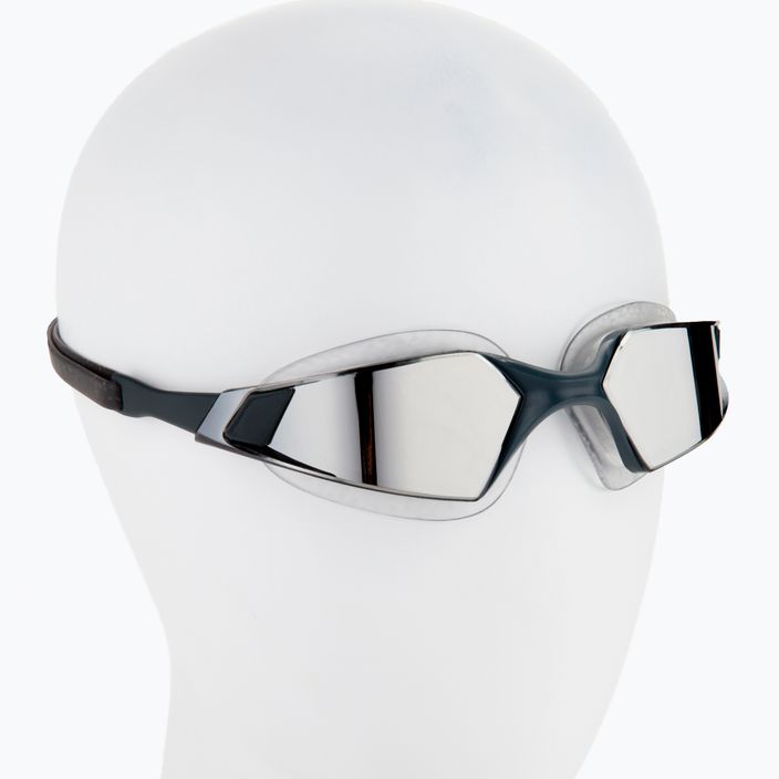 Occhiali da nuoto Speedo Aquapulse Pro Mirror oxid grigio/argento/cromo 2