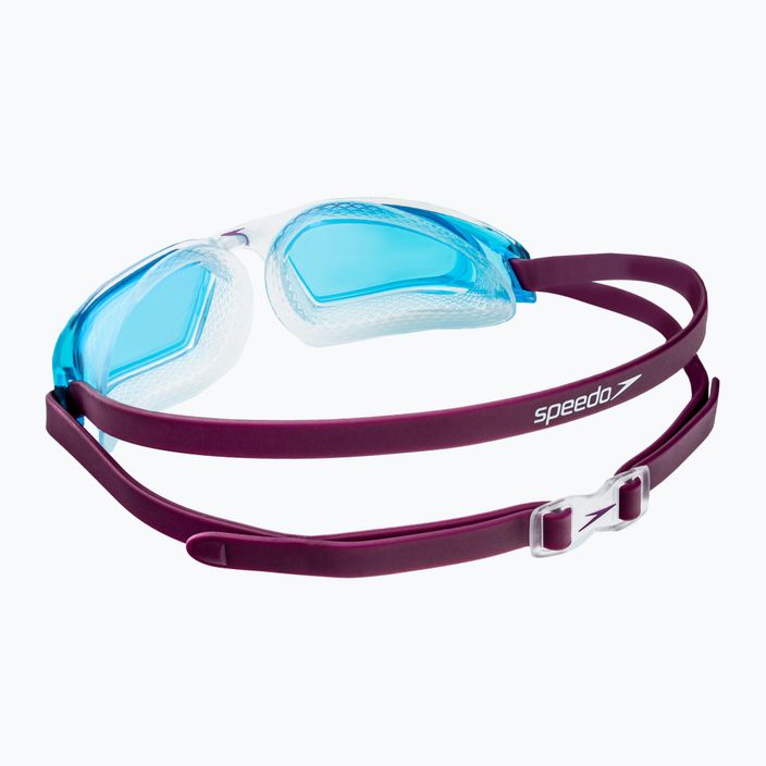Occhialini da nuoto per bambini Speedo Hydropulse deep plum/clear/light blue 4