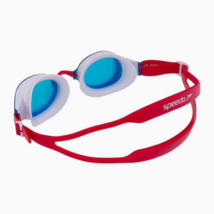 Occhialini da nuoto per bambini Speedo Hydropure Junior rosso/bianco/blu 4