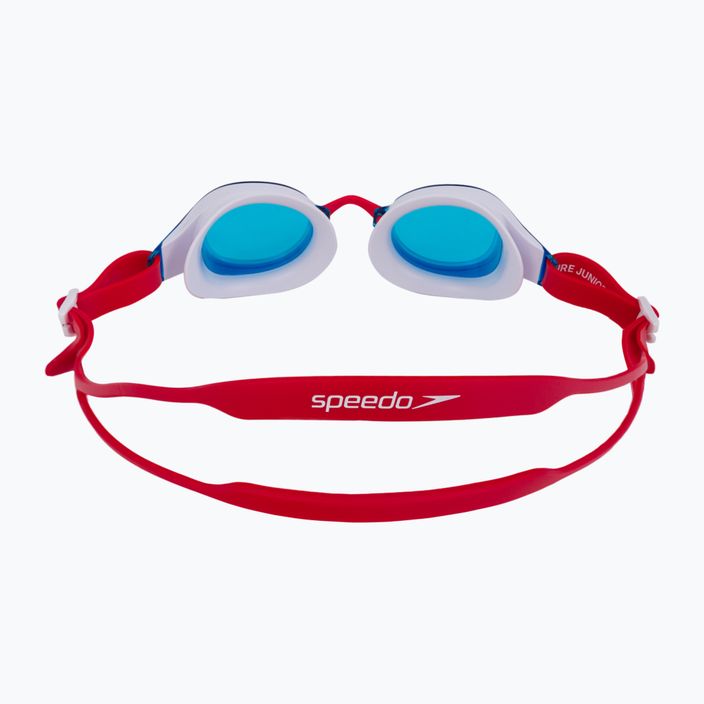 Occhialini da nuoto per bambini Speedo Hydropure Junior rosso/bianco/blu 5