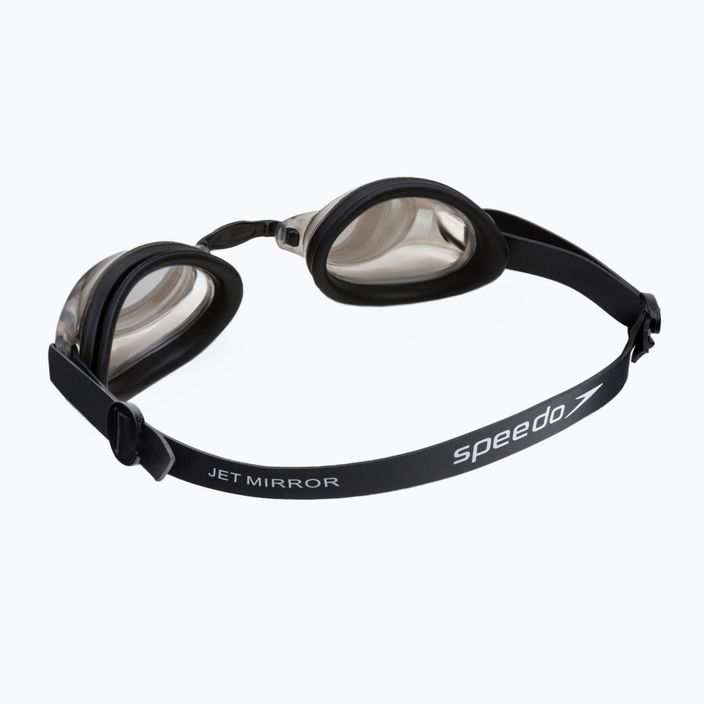 Occhialini da nuoto Speedo Jet Mirror nero/bianco/cromo 4