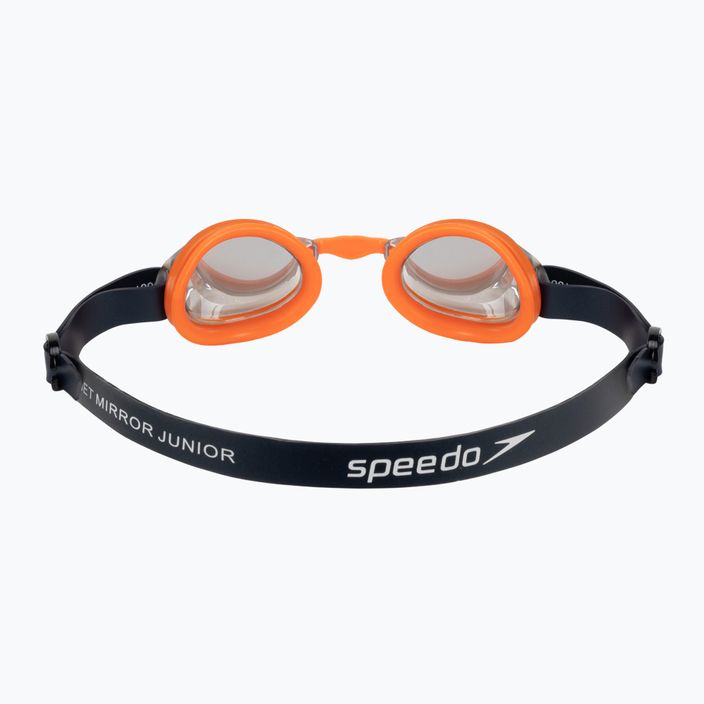 Occhialini da nuoto Speedo Jet Mirror Junior navy/arancio vulcanico/cromo 5