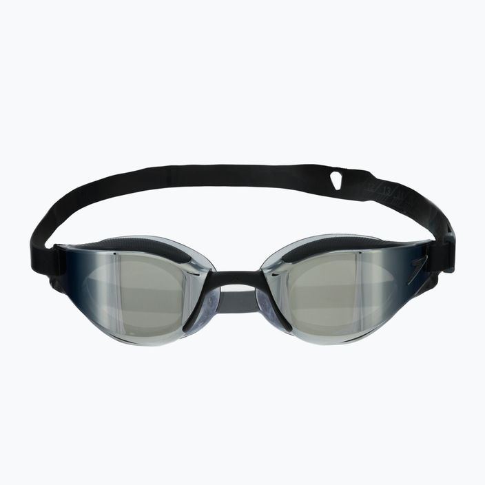Occhialini da nuoto Speedo Fastskin Hyper Elite Mirror nero/grigio ossido/cromo 2