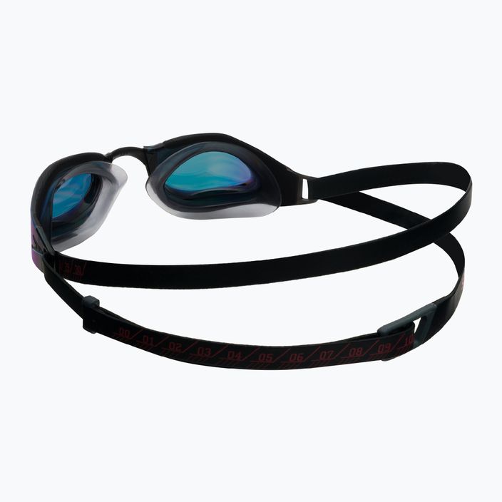 Occhiali da nuoto Speedo Fastskin Hyper Elite Mirror nero/grigio ossido/oro fuoco 4