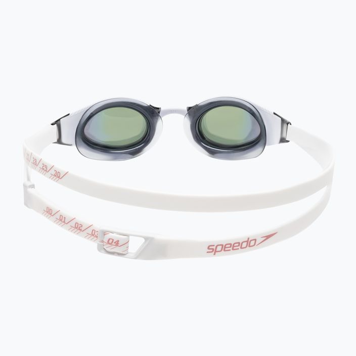 Occhiali da nuoto Speedo Fastskin Hyper Elite Mirror bianco/grigio ossido/oro rosa 5