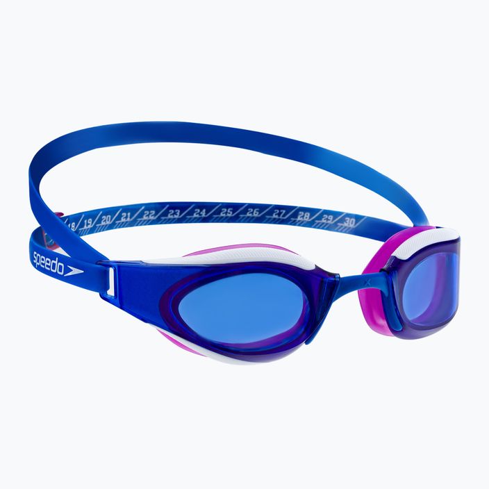 Occhialini da nuoto Speedo Fastskin Hyper Elite blu fuoco/diva/bianco