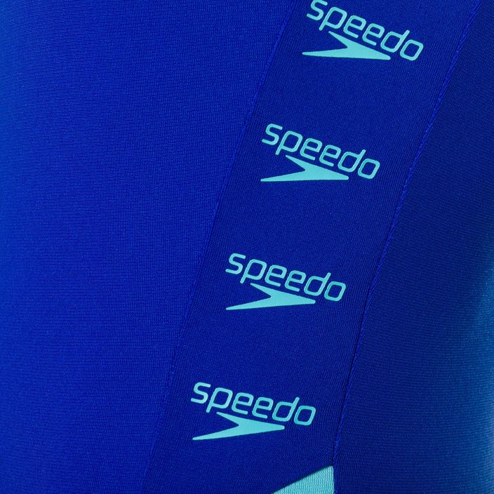 Speedo Boom Logo Splice Muscleback blu/blu costume intero da donna 3