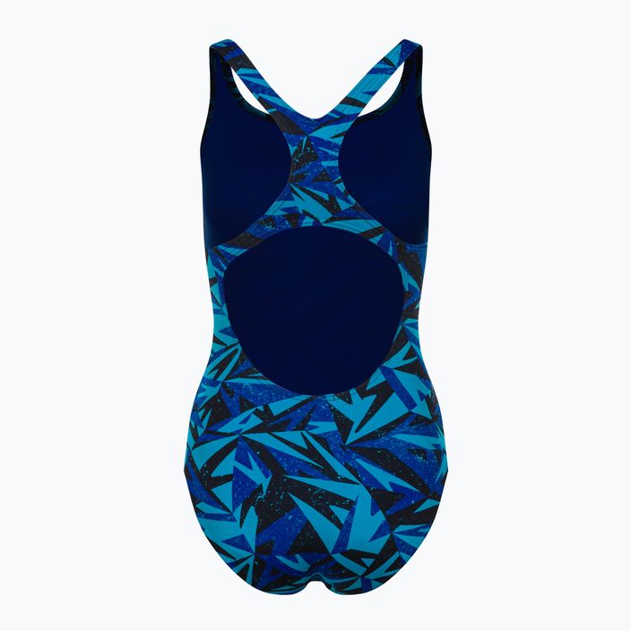 Costume intero Speedo Hyperboom Allover Medalist donna true navy/blueflame/pool 2