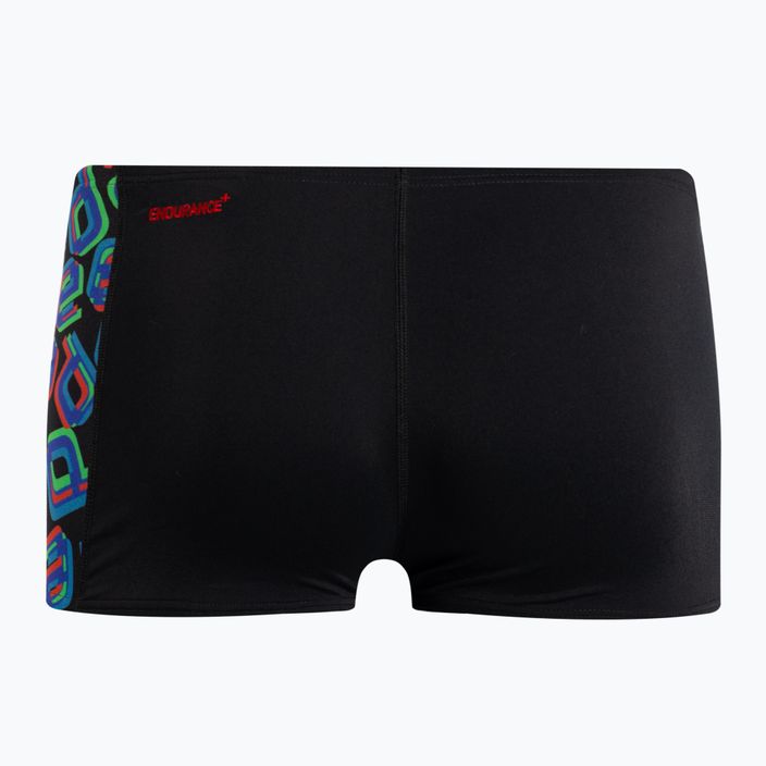 Speedo Digital Allover Panel pantaloncini da bagno per bambini scatterblk/lava red/neonabsinthe 2