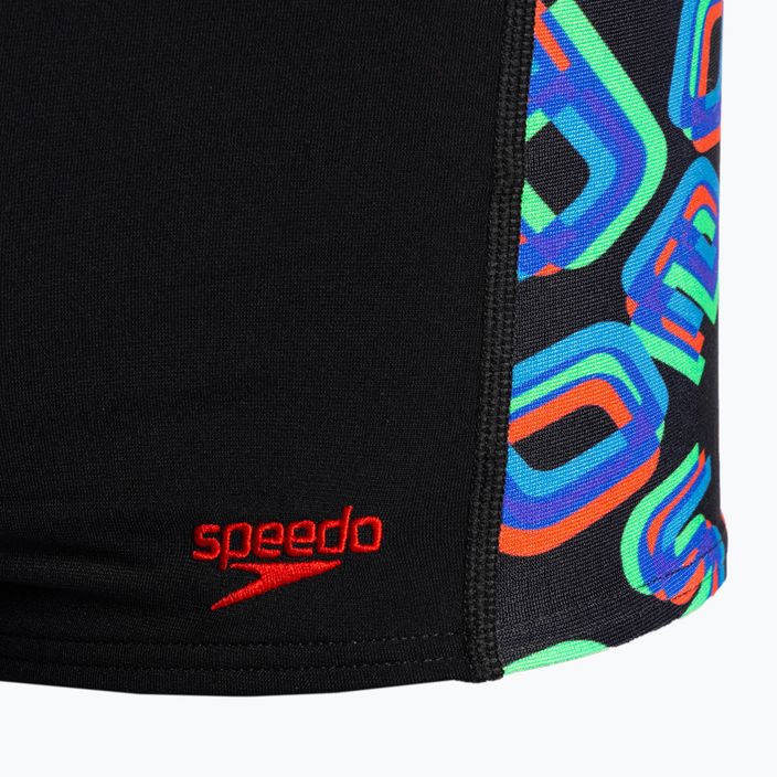 Speedo Digital Allover Panel pantaloncini da bagno per bambini scatterblk/lava red/neonabsinthe 3