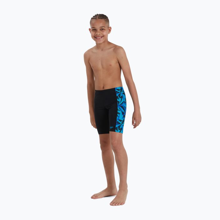 Speedo HyperBoom Logo, costume da bagno per bambini hyper true navy/blueflame/piscina 2