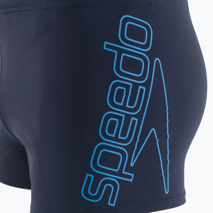 Pantaloncini da bagno Speedo Boom Logo Placement da uomo, blu scuro/blu scuro 3
