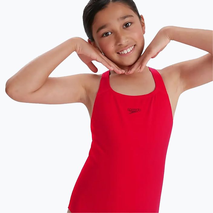 Costume intero Speedo ECO Endurance+ Medalist rosso per bambini 11