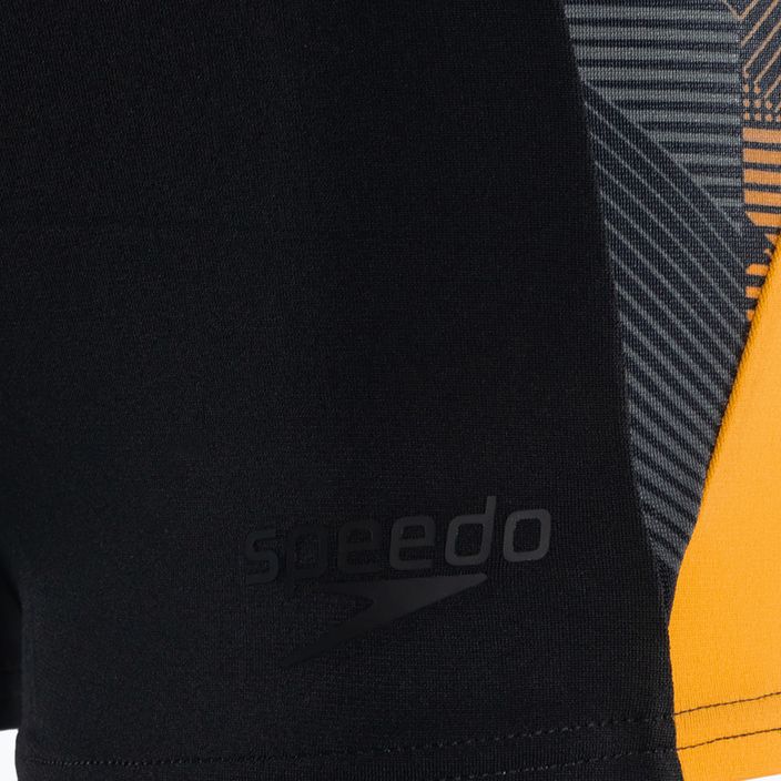 Speedo Eco Endurance+ Splice pantaloncini da bagno da uomo nero/papaya punch/usa charcoal 3