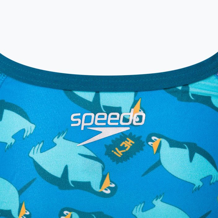 Speedo Flipper Phone Allover V-Back piscina/costume intero leggero per bambini 4