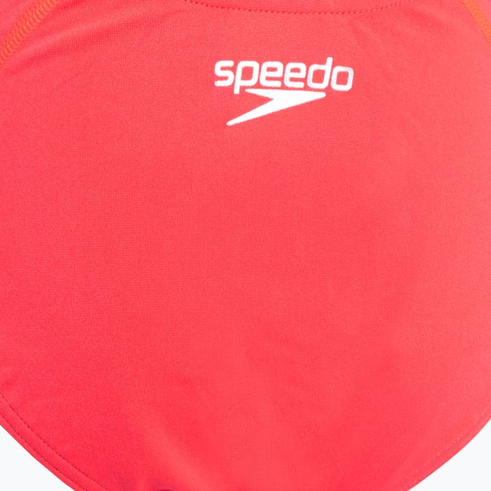 Speedo Lane Line Back Solid phoenix rosso/magenta costume intero per bambini 3