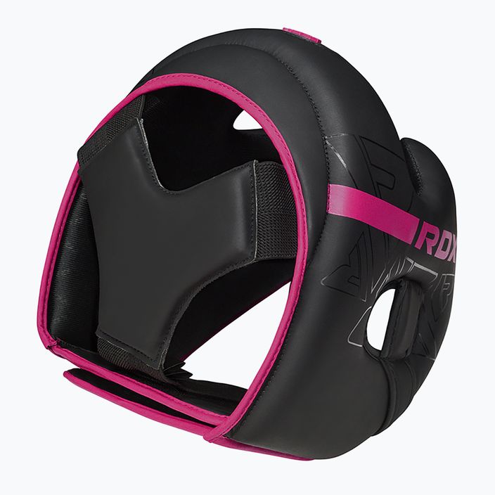 Casco da boxe RDX F6 Kara Head Guard rosa 4