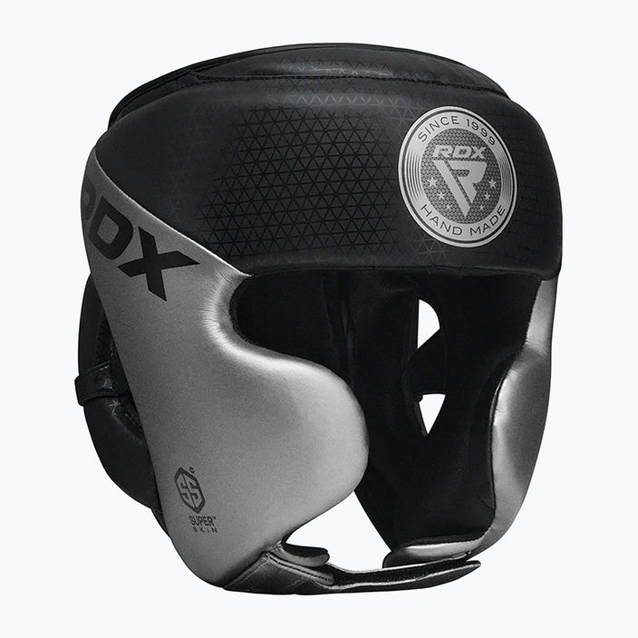 RDX L1 Mark Pro Cheek Boxing Helmet Training Head Guard argento