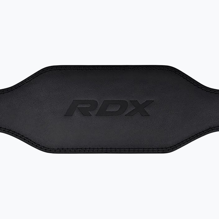 RDX Cintura per sollevamento pesi 6" in pelle nera 3