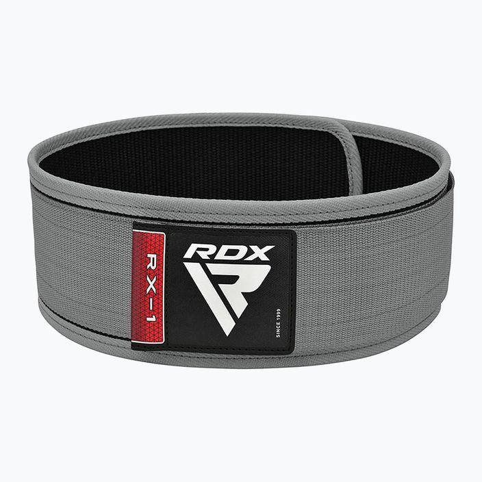 RDX RX1 Cinghia per il sollevamento pesi grigio