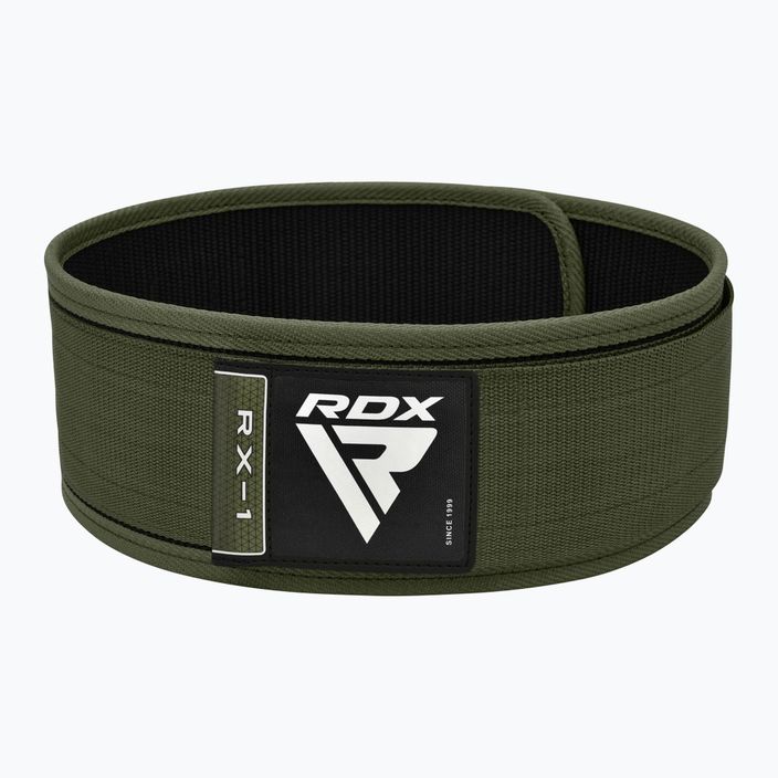 RDX RX1 Cinghia per il sollevamento pesi verde militare