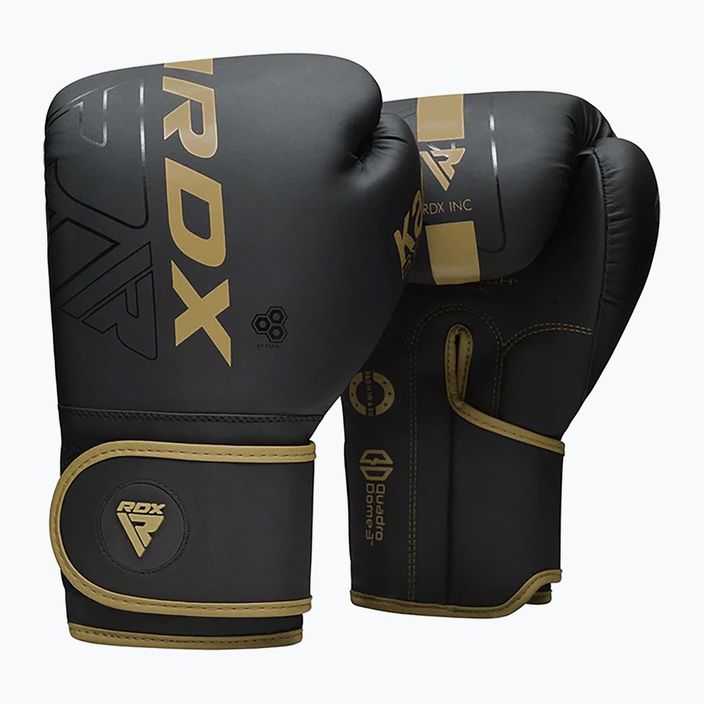 Sacco da boxe RDX F6 Junior + guantoni da boxe oro opaco 4