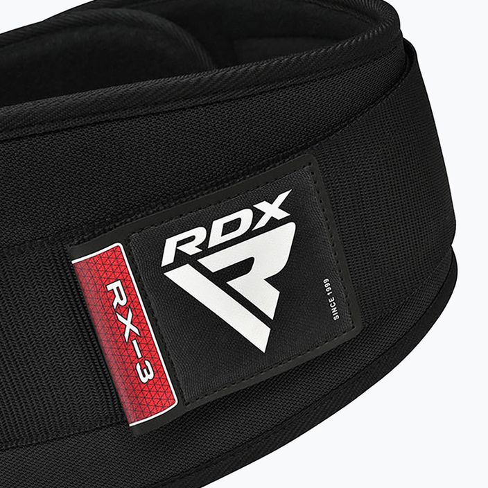 RDX Weightlifting 6" Cintura da palestra in neoprene X3 nero 6