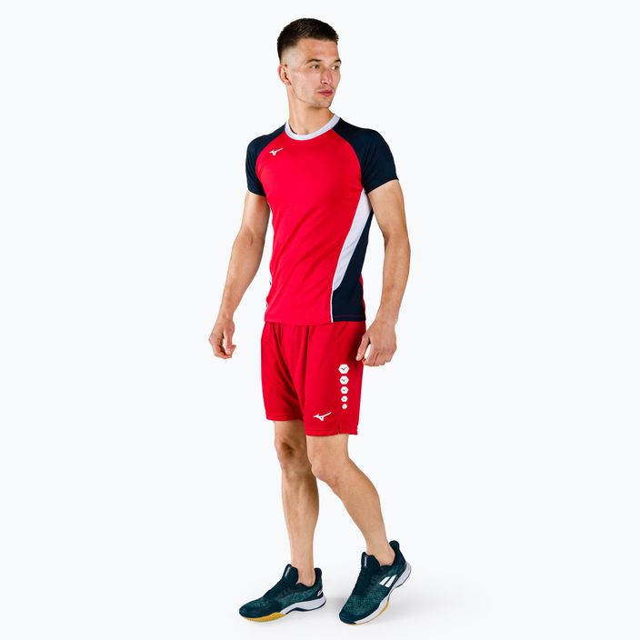 Camicia da uomo Mizuno Premium High-Kyu match rosso V2EA700262 2