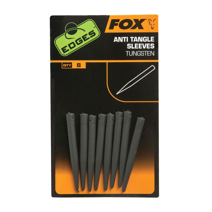 Fox International Edges Tungsten Anti tangle Sleeve gomme 8 pezzi standard. 2